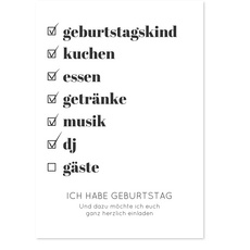 Partycheckliste