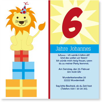 Lowe Einladungskarten Kindergeburtstag