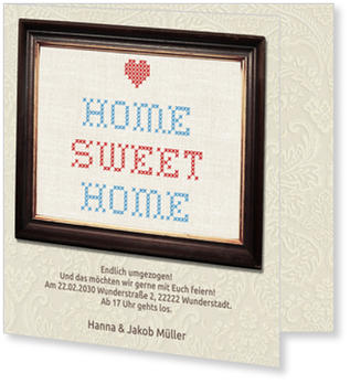 Home Sweet Home Einladungskarten Einweihung