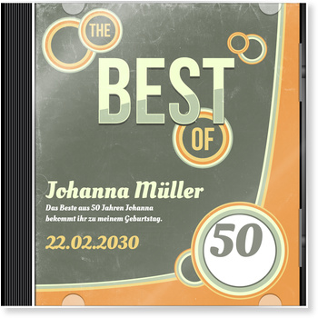 Cd Cover Retro Einladungskarten 50 Geburtstag