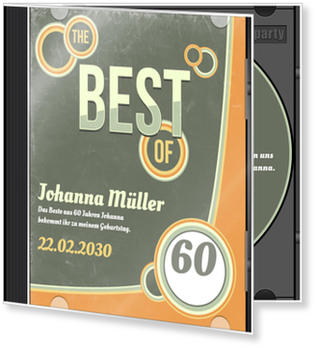 Cd Cover Retro Einladungskarten 60 Geburtstag