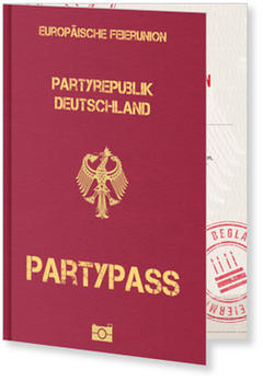 80 x Einladungskarten Geburtstag Reisepass Klappkarte mit Foto Pass Einladungen