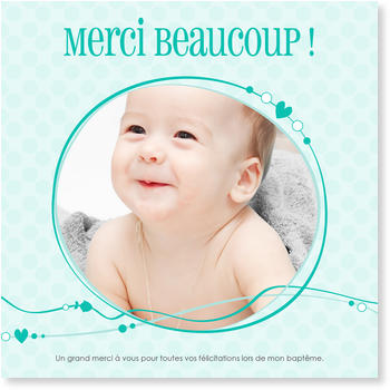 Carte Remerciement Bapteme Bonnyprints Fr