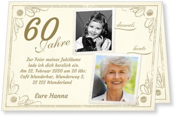 Einladungskarten 60 Geburtstag Lieferzeit 1 2 Werktage