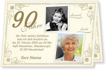Einladungskarten 90 Geburtstag Lieferzeit 1 2 Werktage