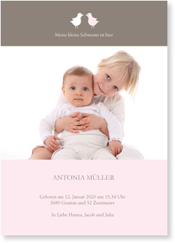 Zwei Kleine Kuken Fotokarten Baby Mit Geschwistern