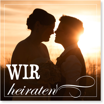 Ornamenttypo Einladungskarten zur gleichgeschlechtlichen Ehe