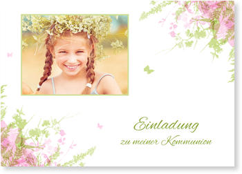 Einladungskarten Kommunion Lieferzeit 1 2 Werktage