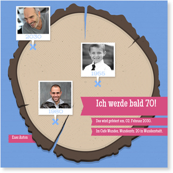 Einladungskarten Geburtstag Zu 70. Auf Bayrisch ...