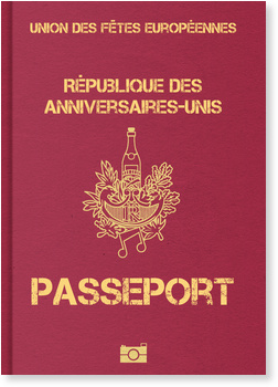 Passeport Invitations Anniversaire Personnalisées