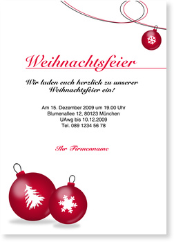 Feste Besondere Anlasse 5 Einladungskarten Zur Weihnachtsfeier Mobel Wohnen Anakui Com