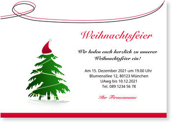 Karten Einladungen 5 Einladungskarten Zur Weihnachtsfeier Mobel Wohnen Blowmind Com Br