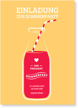 Limo Einladungskarten Sommerfest