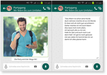 Chatnachricht Einladungskarten 30 Geburtstag