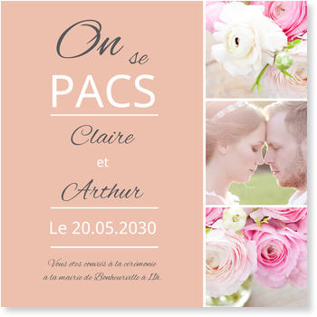 Faire Part De Pacs Bonnyprints Fr