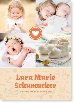 Herzlich Fotokarten Baby Mit Geschwistern