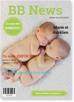 Faire Part Naissance Jumeaux Bonnyprints Fr