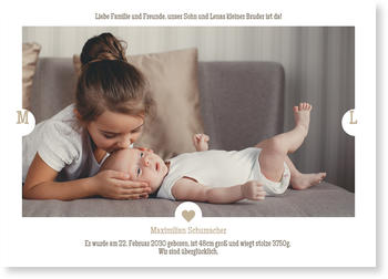 Fotokarten Baby Mit Geschwistern Lieferzeit 1 2 Werktage