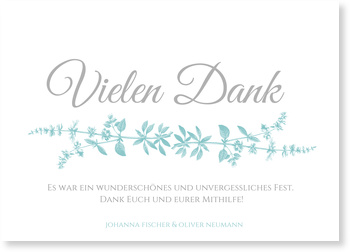 Botanisch Dankeskarten Hochzeit