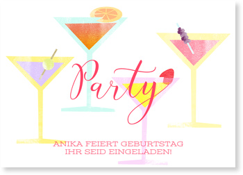 Cocktail Party Einladungskarten Party