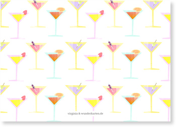 Cocktail Party Einladungskarten Geburtstag