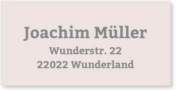 Sehtest Adressaufkleber Geburtstag