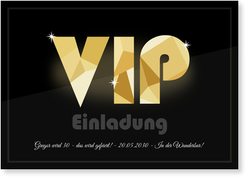 Vip Einladung Einladungskarten Geburtstag