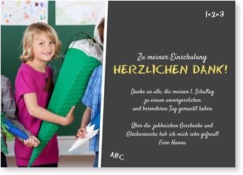Dankeskarten Einschulung Versandfertig In 24 Stunden