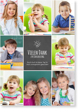Momente Danksagungskarten Einschulung