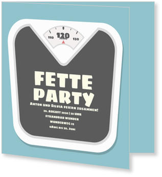 Fette Party Einladungskarten Geburtstag