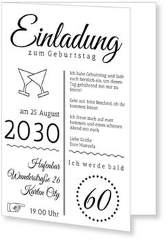 Vintage Einladung Einladungskarten 60 Geburtstag